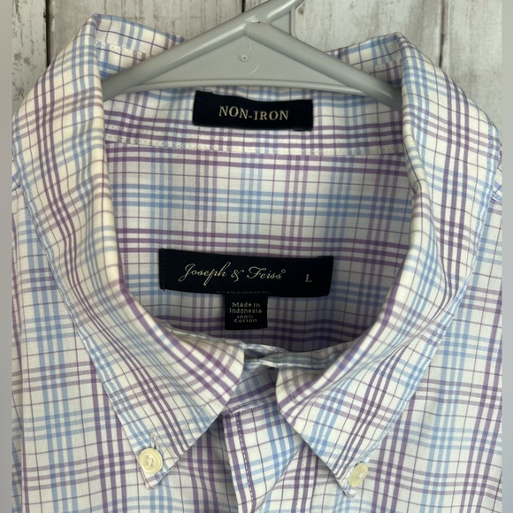 Joseph and Feiss Men's Plaid Long Sleeve Button Up - Picture 2 of 3